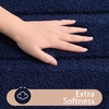 image:imageHOMORE Grey Bathroom Rug 24x36 Inch Soft Absorbent Microfiber Bathroom Runner Rug Washable Bath Runners Rugs for Bathrooms Non Slip Bath Rugs for Shower TubNavy Blue