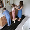 image:imageHOMORE Grey Bathroom Rug 24x36 Inch Soft Absorbent Microfiber Bathroom Runner Rug Washable Bath Runners Rugs for Bathrooms Non Slip Bath Rugs for Shower TubBlack