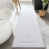 image:imageHOMORE Grey Bathroom Rug 24x36 Inch Soft Absorbent Microfiber Bathroom Runner Rug Washable Bath Runners Rugs for Bathrooms Non Slip Bath Rugs for Shower TubWhite