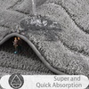 image:imageHOMORE Grey Bathroom Rug 24x36 Inch Soft Absorbent Microfiber Bathroom Runner Rug Washable Bath Runners Rugs for Bathrooms Non Slip Bath Rugs for Shower TubGrey