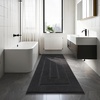 image:imageHOMORE Grey Bathroom Rug 24x36 Inch Soft Absorbent Microfiber Bathroom Runner Rug Washable Bath Runners Rugs for Bathrooms Non Slip Bath Rugs for Shower TubDark Grey