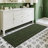 image:imageHOMORE Grey Bathroom Rug 24x36 Inch Soft Absorbent Microfiber Bathroom Runner Rug Washable Bath Runners Rugs for Bathrooms Non Slip Bath Rugs for Shower TubOlive Green