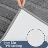 image:imageHOMORE Grey Bathroom Rug 24x36 Inch Soft Absorbent Microfiber Bathroom Runner Rug Washable Bath Runners Rugs for Bathrooms Non Slip Bath Rugs for Shower TubGrey