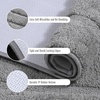 image:imageHOMORE Grey Bathroom Rug 24x36 Inch Soft Absorbent Microfiber Bathroom Runner Rug Washable Bath Runners Rugs for Bathrooms Non Slip Bath Rugs for Shower TubGrey