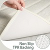 image:imageHOMORE Grey Bathroom Rug 24x36 Inch Soft Absorbent Microfiber Bathroom Runner Rug Washable Bath Runners Rugs for Bathrooms Non Slip Bath Rugs for Shower TubIvory