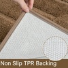 image:imageHOMORE Grey Bathroom Rug 24x36 Inch Soft Absorbent Microfiber Bathroom Runner Rug Washable Bath Runners Rugs for Bathrooms Non Slip Bath Rugs for Shower TubLight Brown