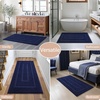 image:imageHOMORE Grey Bathroom Rug 24x36 Inch Soft Absorbent Microfiber Bathroom Runner Rug Washable Bath Runners Rugs for Bathrooms Non Slip Bath Rugs for Shower TubNavy Blue
