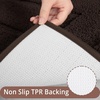 image:imageHOMORE Grey Bathroom Rug 24x36 Inch Soft Absorbent Microfiber Bathroom Runner Rug Washable Bath Runners Rugs for Bathrooms Non Slip Bath Rugs for Shower TubBrown