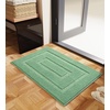 image:imageHOMORE Grey Bathroom Rug 24x36 Inch Soft Absorbent Microfiber Bathroom Runner Rug Washable Bath Runners Rugs for Bathrooms Non Slip Bath Rugs for Shower TubSage Green