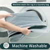 image:imageHOMORE Grey Bathroom Rug 24x36 Inch Soft Absorbent Microfiber Bathroom Runner Rug Washable Bath Runners Rugs for Bathrooms Non Slip Bath Rugs for Shower TubDeep Green