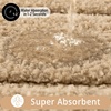 image:imageHOMORE Grey Bathroom Rug 24x36 Inch Soft Absorbent Microfiber Bathroom Runner Rug Washable Bath Runners Rugs for Bathrooms Non Slip Bath Rugs for Shower TubBeige