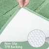 image:imageHOMORE Grey Bathroom Rug 24x36 Inch Soft Absorbent Microfiber Bathroom Runner Rug Washable Bath Runners Rugs for Bathrooms Non Slip Bath Rugs for Shower TubSage Green