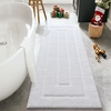 image:imageHOMORE Grey Bathroom Rug 24x36 Inch Soft Absorbent Microfiber Bathroom Runner Rug Washable Bath Runners Rugs for Bathrooms Non Slip Bath Rugs for Shower TubWhite