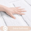 image:imageHOMORE Grey Bathroom Rug 24x36 Inch Soft Absorbent Microfiber Bathroom Runner Rug Washable Bath Runners Rugs for Bathrooms Non Slip Bath Rugs for Shower TubWhite