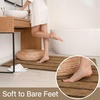 image:imageHOMORE Grey Bathroom Rug 24x36 Inch Soft Absorbent Microfiber Bathroom Runner Rug Washable Bath Runners Rugs for Bathrooms Non Slip Bath Rugs for Shower TubLight Brown
