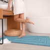 image:imageHOMORE Grey Bathroom Rug 24x36 Inch Soft Absorbent Microfiber Bathroom Runner Rug Washable Bath Runners Rugs for Bathrooms Non Slip Bath Rugs for Shower TubSpa Blue