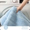 image:imageHOMORE Grey Bathroom Rug 24x36 Inch Soft Absorbent Microfiber Bathroom Runner Rug Washable Bath Runners Rugs for Bathrooms Non Slip Bath Rugs for Shower TubLight Blue