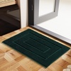 image:imageHOMORE Grey Bathroom Rug 24x36 Inch Soft Absorbent Microfiber Bathroom Runner Rug Washable Bath Runners Rugs for Bathrooms Non Slip Bath Rugs for Shower TubDeep Green