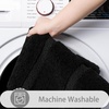 image:imageHOMORE Grey Bathroom Rug 24x36 Inch Soft Absorbent Microfiber Bathroom Runner Rug Washable Bath Runners Rugs for Bathrooms Non Slip Bath Rugs for Shower TubBlack