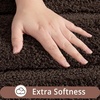 image:imageHOMORE Grey Bathroom Rug 24x36 Inch Soft Absorbent Microfiber Bathroom Runner Rug Washable Bath Runners Rugs for Bathrooms Non Slip Bath Rugs for Shower TubBrown