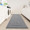 image:imageHOMORE Grey Bathroom Rug 24x36 Inch Soft Absorbent Microfiber Bathroom Runner Rug Washable Bath Runners Rugs for Bathrooms Non Slip Bath Rugs for Shower TubGrey