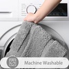 image:imageHOMORE Grey Bathroom Rug 24x36 Inch Soft Absorbent Microfiber Bathroom Runner Rug Washable Bath Runners Rugs for Bathrooms Non Slip Bath Rugs for Shower TubGrey