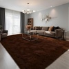 image:imageHOMORE Small Rugs for Bedroom 2x3 Feet Black Rug for Bedside Living Room  Soft Fluffy Area Rugs for Desk Indoor Entrance Door Mat Small Runner Rugs and Carpets for Dorm NurseryBrown