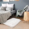 image:imageHOMORE Small Rugs for Bedroom 2x3 Feet Black Rug for Bedside Living Room  Soft Fluffy Area Rugs for Desk Indoor Entrance Door Mat Small Runner Rugs and Carpets for Dorm NurseryIvory