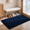 image:imageHOMORE Small Rugs for Bedroom 2x3 Feet Black Rug for Bedside Living Room  Soft Fluffy Area Rugs for Desk Indoor Entrance Door Mat Small Runner Rugs and Carpets for Dorm NurseryNavy