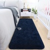image:imageHOMORE Small Rugs for Bedroom 2x3 Feet Black Rug for Bedside Living Room  Soft Fluffy Area Rugs for Desk Indoor Entrance Door Mat Small Runner Rugs and Carpets for Dorm NurseryNavy