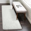 image:imageHOMORE Small Rugs for Bedroom 2x3 Feet Black Rug for Bedside Living Room  Soft Fluffy Area Rugs for Desk Indoor Entrance Door Mat Small Runner Rugs and Carpets for Dorm NurseryIvory