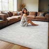 image:imageHOMORE Small Rugs for Bedroom 2x3 Feet Black Rug for Bedside Living Room  Soft Fluffy Area Rugs for Desk Indoor Entrance Door Mat Small Runner Rugs and Carpets for Dorm NurseryIvory