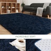 image:imageHOMORE Small Rugs for Bedroom 2x3 Feet Black Rug for Bedside Living Room  Soft Fluffy Area Rugs for Desk Indoor Entrance Door Mat Small Runner Rugs and Carpets for Dorm NurseryNavy