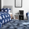 image:imageHOMORE Soft Fluffy Rug for Bedroom Tie Dye Rugs for Living Room Non Slip Shaggy Plush Carpet for Kids Nursery Toddler 4x6 Feet Area Rugs for Room Floor Blue Gray