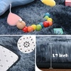 image:imageHOMORE Soft Fluffy Rug for Bedroom Tie Dye Rugs for Living Room Non Slip Shaggy Plush Carpet for Kids Nursery Toddler 4x6 Feet Area Rugs for Room Floor Blue Gray