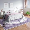 image:imageHOMORE Washable Area Rug 4x6 Black Rugs for Bedroom Living Room  Non Slip Low Pile Vintage Floral Throw Rugs for Entryway Kitchen Rug Dinning Room OfficePurple