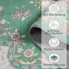 image:imageHOMORE Washable Area Rug 4x6 Black Rugs for Bedroom Living Room  Non Slip Low Pile Vintage Floral Throw Rugs for Entryway Kitchen Rug Dinning Room OfficeGreen