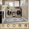 image:imageHOMORE Washable Area Rug 4x6 Black Rugs for Bedroom Living Room  Non Slip Low Pile Vintage Floral Throw Rugs for Entryway Kitchen Rug Dinning Room OfficeGrey