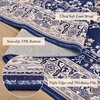 image:imageHOMORE Washable Area Rug 4x6 Black Rugs for Bedroom Living Room  Non Slip Low Pile Vintage Floral Throw Rugs for Entryway Kitchen Rug Dinning Room OfficeNavy Blue