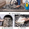 image:imageHOMORE Washable Area Rug 4x6 Black Rugs for Bedroom Living Room  Non Slip Low Pile Vintage Floral Throw Rugs for Entryway Kitchen Rug Dinning Room OfficeBlack