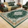 image:imageHOMORE Washable Area Rug 4x6 Black Rugs for Bedroom Living Room  Non Slip Low Pile Vintage Floral Throw Rugs for Entryway Kitchen Rug Dinning Room OfficeDeep Green