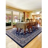 image:imageHOMORE Washable Area Rug 4x6 Black Rugs for Bedroom Living Room  Non Slip Low Pile Vintage Floral Throw Rugs for Entryway Kitchen Rug Dinning Room OfficeNavy Blue