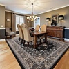 image:imageHOMORE Washable Area Rug 4x6 Black Rugs for Bedroom Living Room  Non Slip Low Pile Vintage Floral Throw Rugs for Entryway Kitchen Rug Dinning Room OfficeBlack
