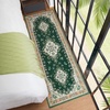 image:imageHOMORE Washable Area Rug 4x6 Black Rugs for Bedroom Living Room  Non Slip Low Pile Vintage Floral Throw Rugs for Entryway Kitchen Rug Dinning Room OfficeGreen