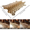 image:imageHOMORE Zebra RugFaux Animal Print RugSmall Zebra Hide Rugs for Bedroom  23x36 FeetWashableNon SlipLow Plie Western Floor Carpet for Bedside Living Room Desk Wall Decor Black and WhiteLeopard