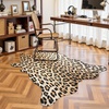image:imageHOMORE Zebra RugFaux Animal Print RugSmall Zebra Hide Rugs for Bedroom  23x36 FeetWashableNon SlipLow Plie Western Floor Carpet for Bedside Living Room Desk Wall Decor Black and WhiteLeopard