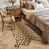 image:imageHOMORE Zebra RugFaux Animal Print RugSmall Zebra Hide Rugs for Bedroom  23x36 FeetWashableNon SlipLow Plie Western Floor Carpet for Bedside Living Room Desk Wall Decor Black and WhiteLeopard