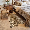 image:imageHOMORE Zebra RugFaux Animal Print RugSmall Zebra Hide Rugs for Bedroom  23x36 FeetWashableNon SlipLow Plie Western Floor Carpet for Bedside Living Room Desk Wall Decor Black and WhiteLeopard
