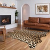 image:imageHOMORE Zebra RugFaux Animal Print RugSmall Zebra Hide Rugs for Bedroom  23x36 FeetWashableNon SlipLow Plie Western Floor Carpet for Bedside Living Room Desk Wall Decor Black and WhiteLeopard