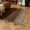 image:imageHOMORE Zebra RugFaux Animal Print RugSmall Zebra Hide Rugs for Bedroom  23x36 FeetWashableNon SlipLow Plie Western Floor Carpet for Bedside Living Room Desk Wall Decor Black and WhiteLeopard